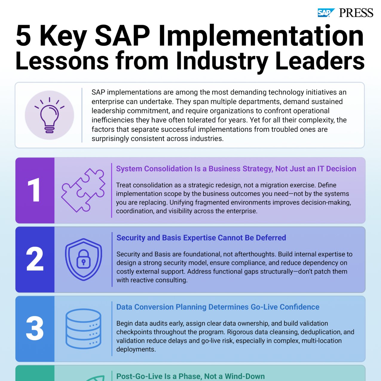 Key SAP Implementation Lessons